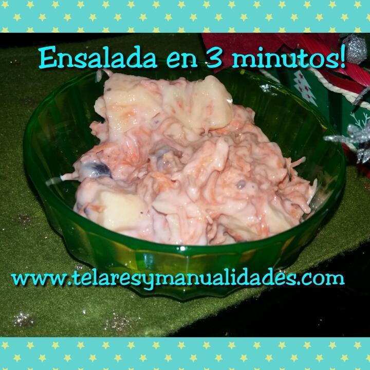 ensalada en 3 minutos