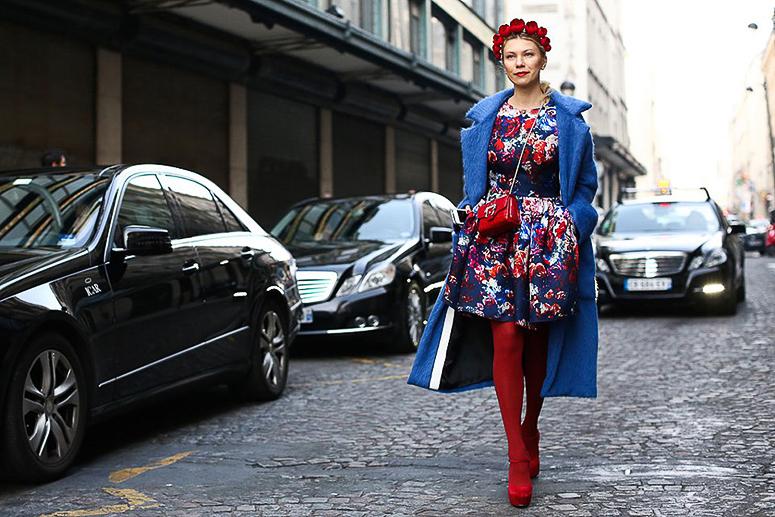 medias de color rojas moda