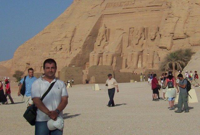 Yo en Abu Simbel verano de 2005