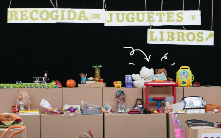 recogida de jugetes en el Recicladero (Madrid)