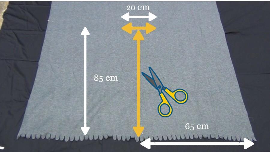 DIY Abrigo manta sin coser - Blanket coat no sew Por RecicladoCreativo.com