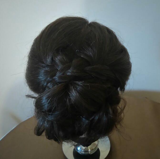 Peinado con trenzas y coletas mio