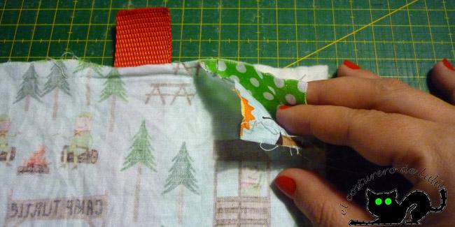 Este es el sandwich para la parte inferior del bolsillo