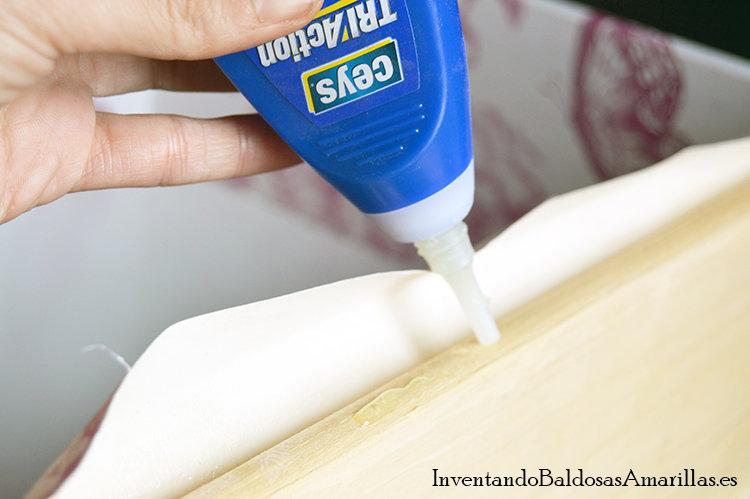 pegar papel decorar cajones