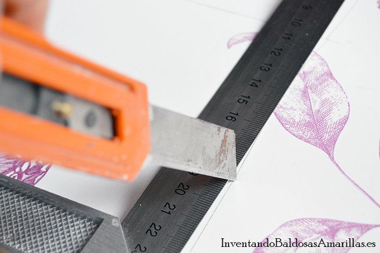 decorar con papel pintado cajones 