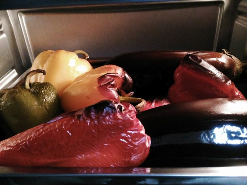 horneamos los pimientos