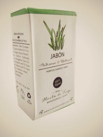 Jabón de zumo de hierba de trigo 130gr
