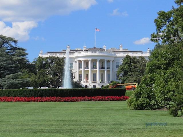 Fachada trasera de la Casa Blanca