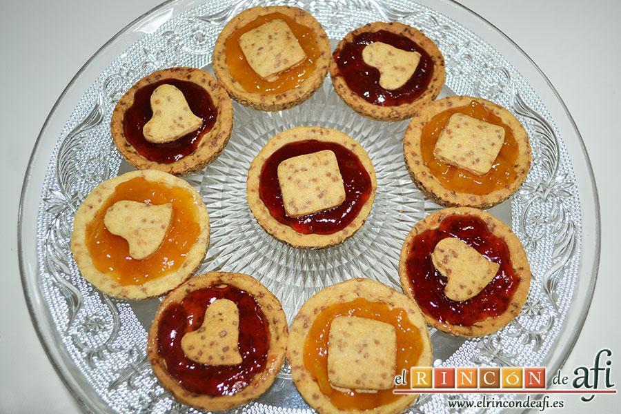 Minitartaletas de mermelada de Lorraine Pascale, sugerencia de presentación