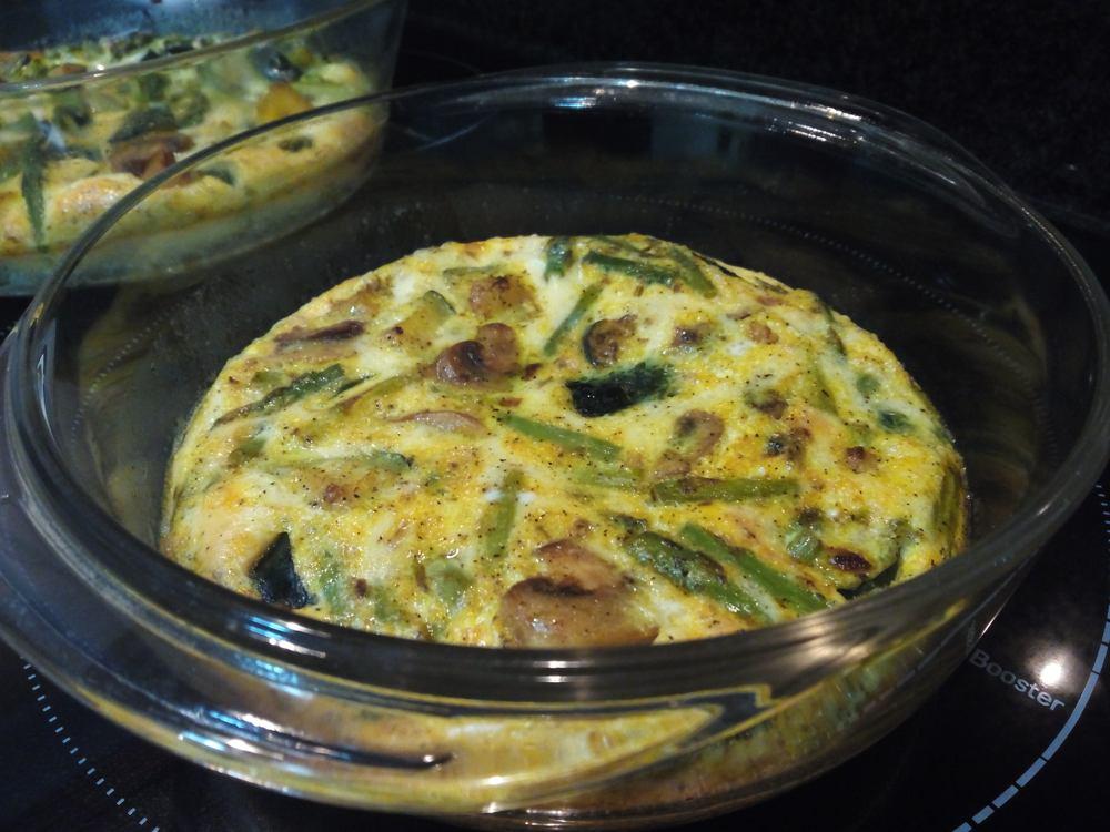 Frittata vegetariana para adelgazar disfrutando