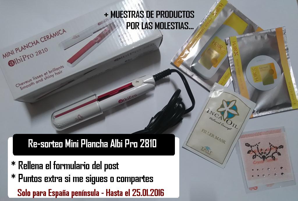 Re sorteo mini plancha + muestras