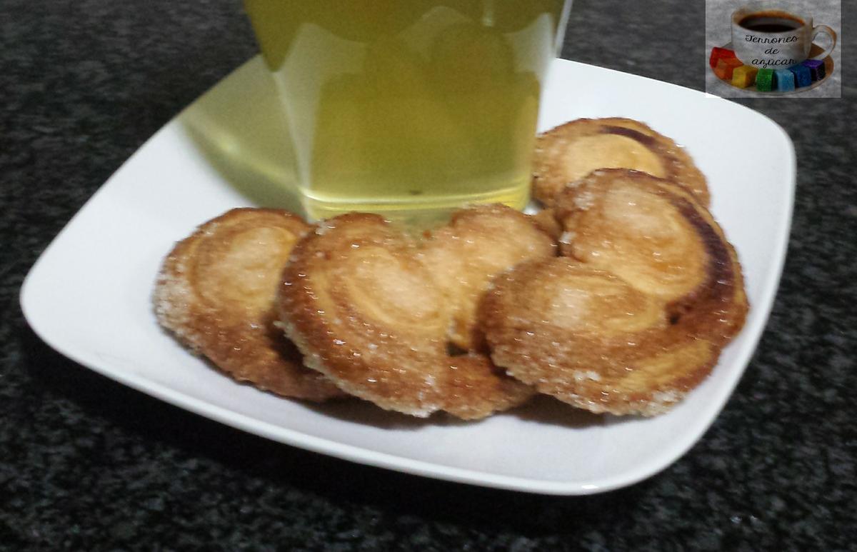 palmeritas de hojaldre