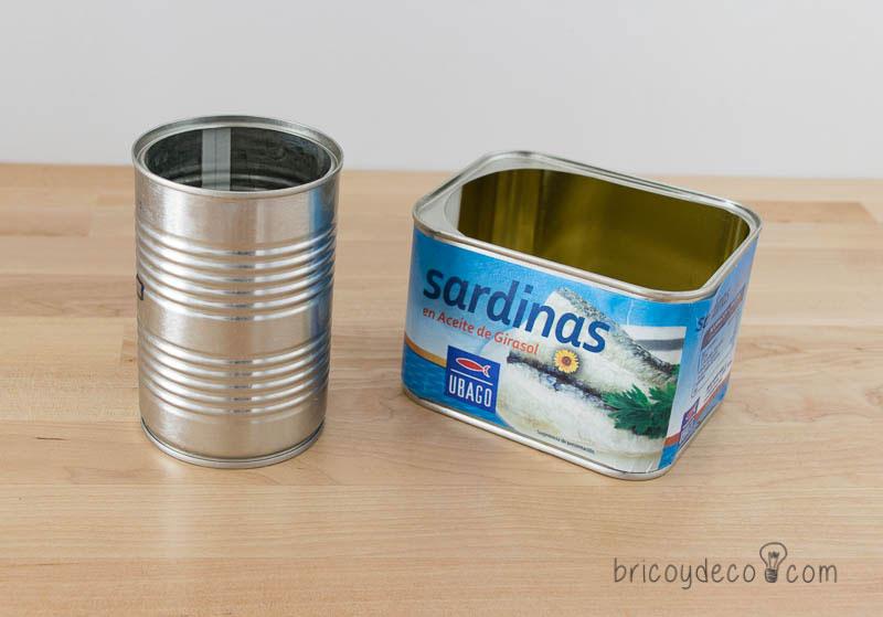 reciclar latas de conservas