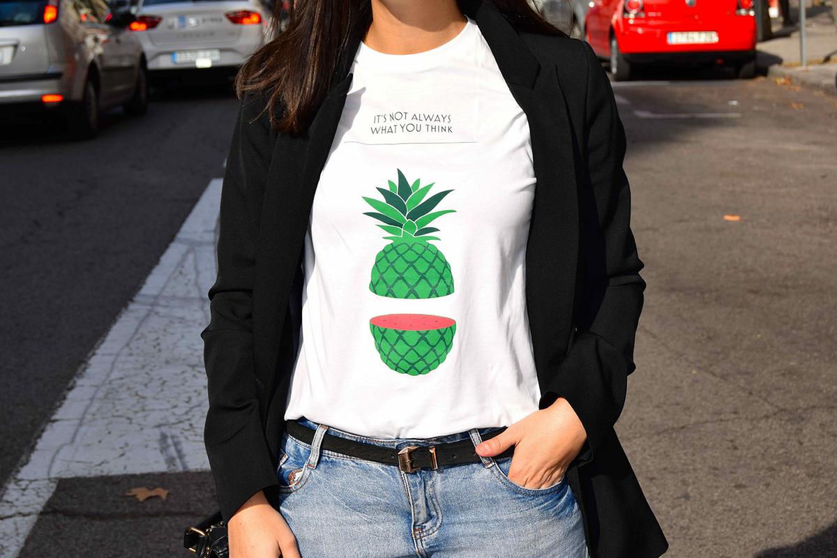 camiseta piña street style