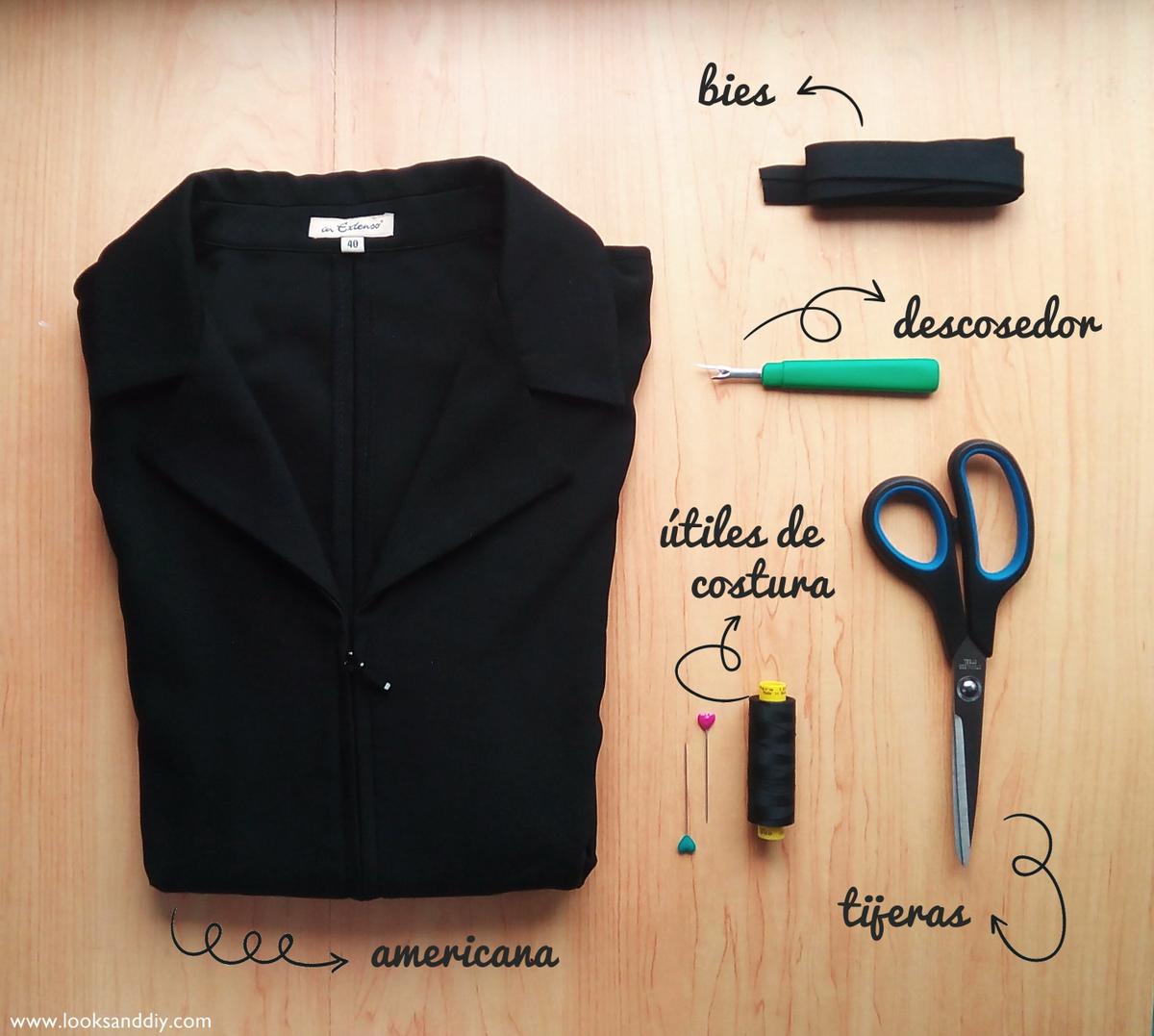 0 materiales como hacer un chaleco reciclando una americana