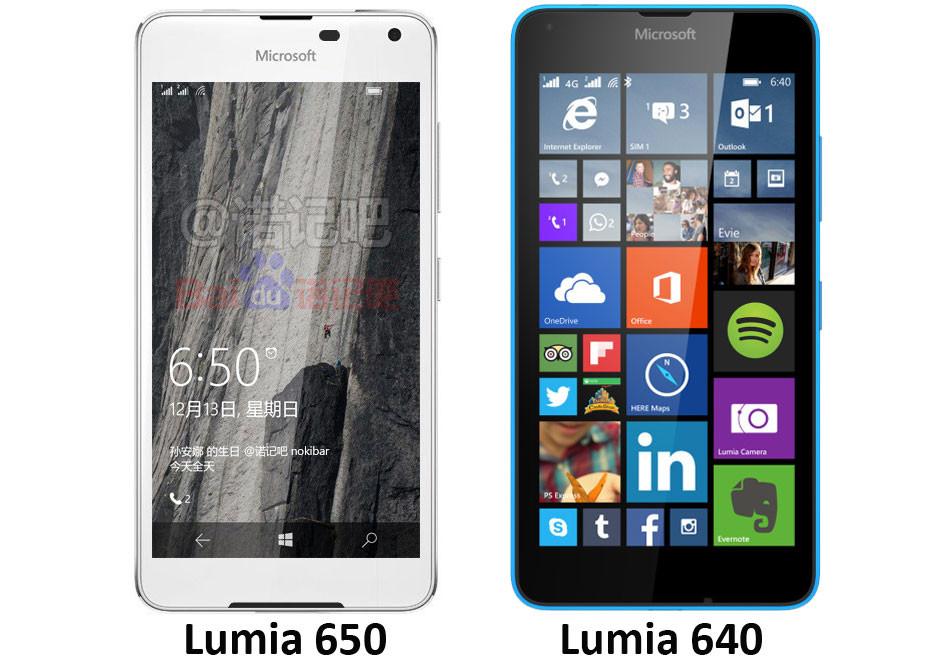 Lumia 650 Comparativa