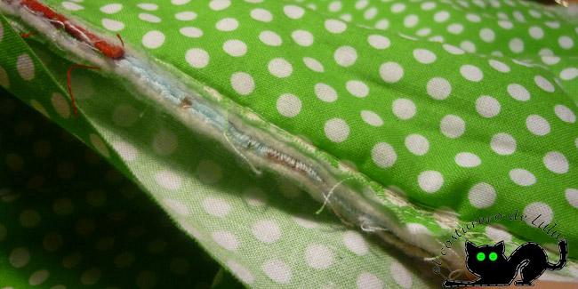 Cosemos la cinta al bies