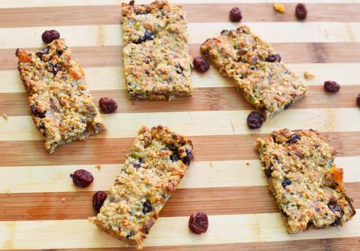 Barritas Cranberries y Pistachos