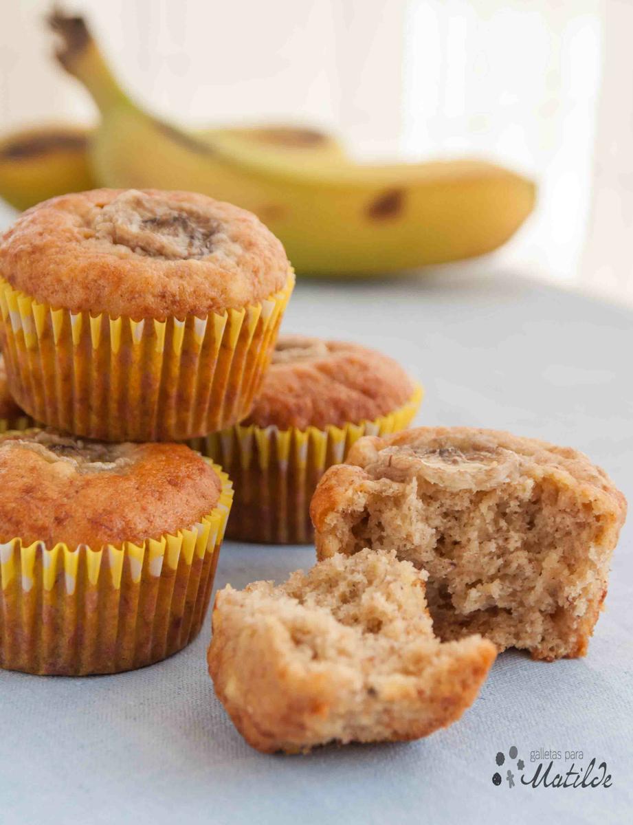 Magdalenas de plátano