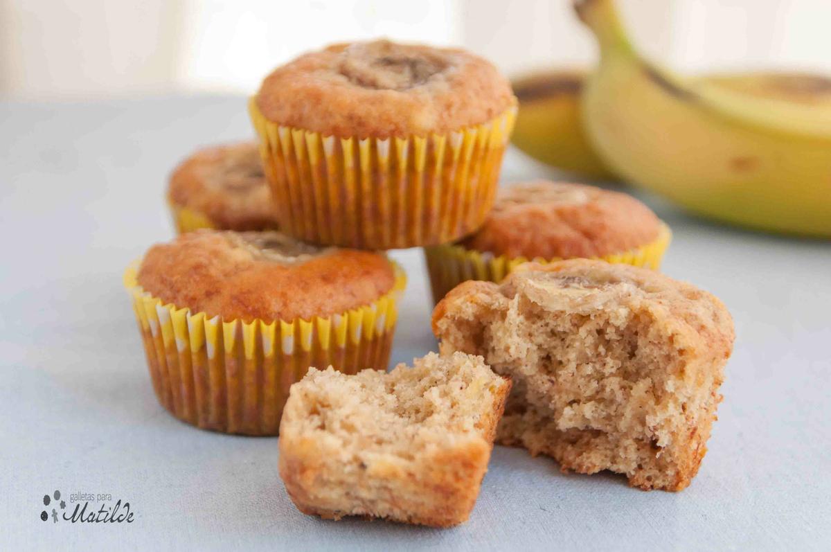 Magdalenas de plátano