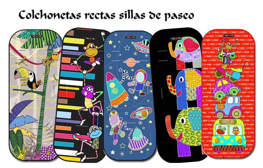 Colchonetas rectas sillas paseo