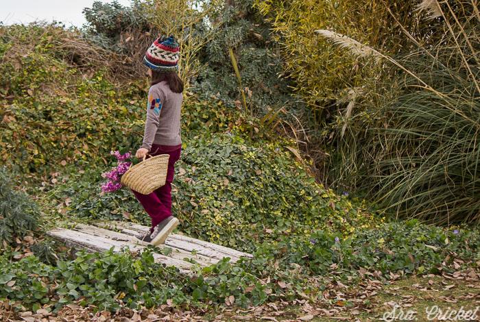 picnic de invierno niña