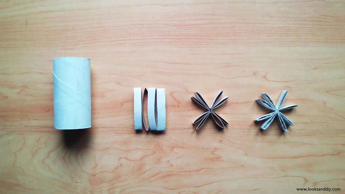 2 DIY árbol de navidad hecho con cartón