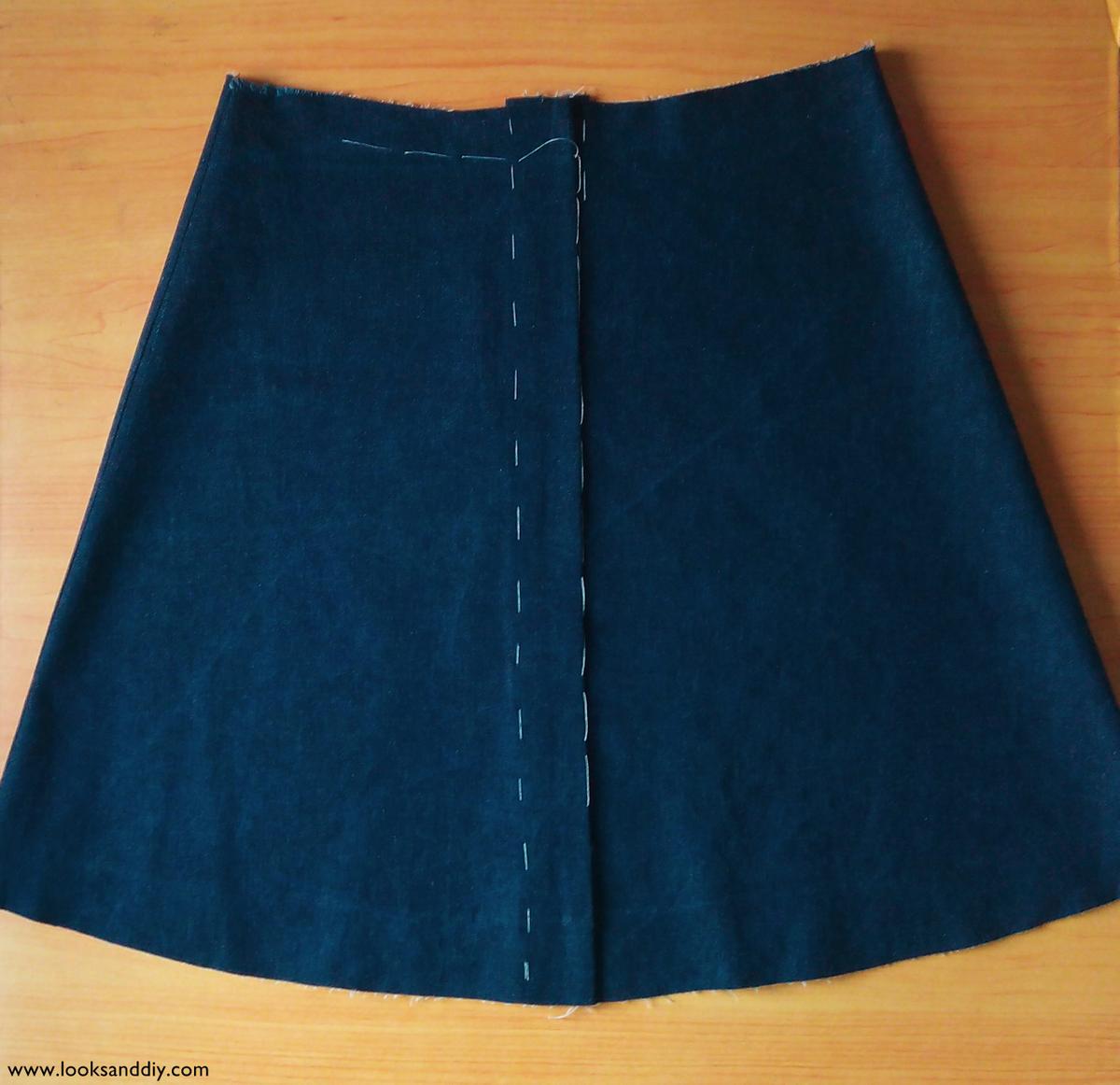 3 falda vaquera con botones