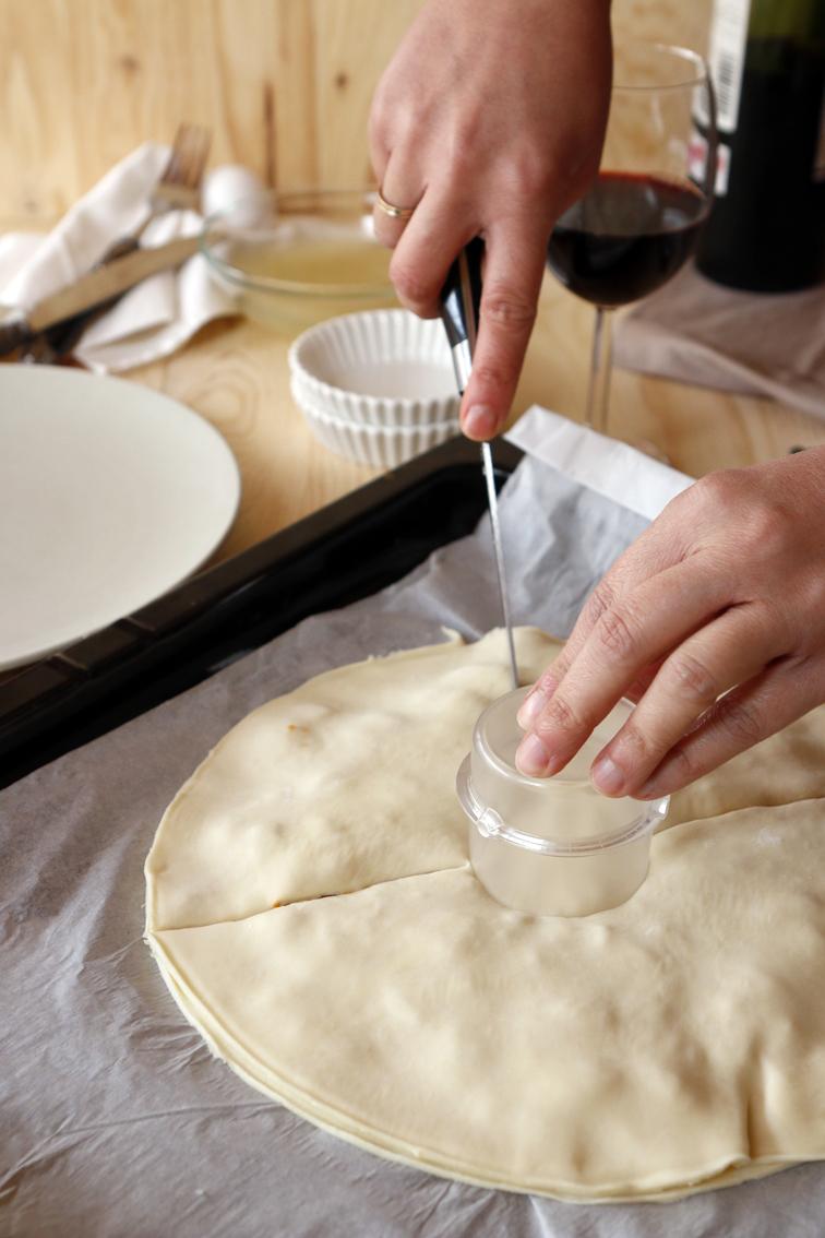 Flor de hojaldre salada 21