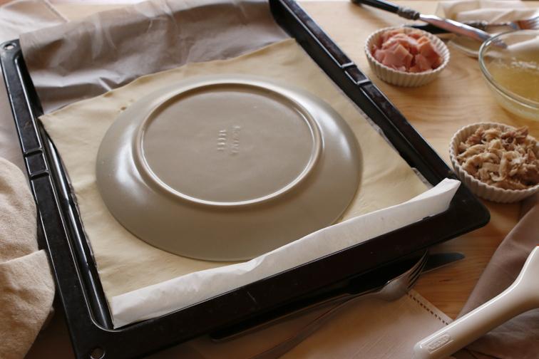 Flor de hojaldre salada 7