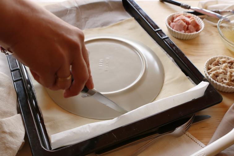 Flor de hojaldre salada 9