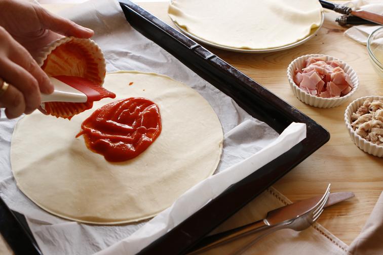 Flor de hojaldre salada 10