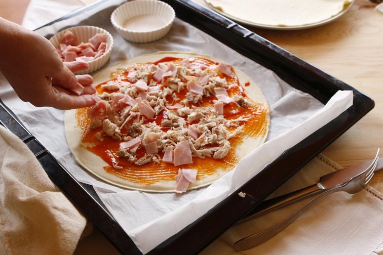 Flor de hojaldre salada 13