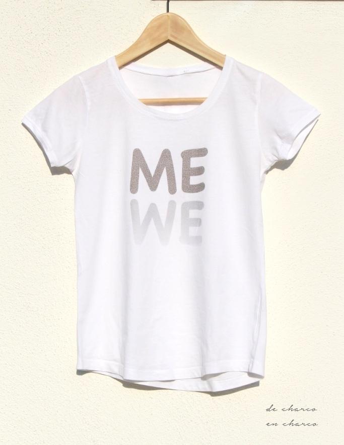 camiseta adulto me blanca www.decharcoencharco.com