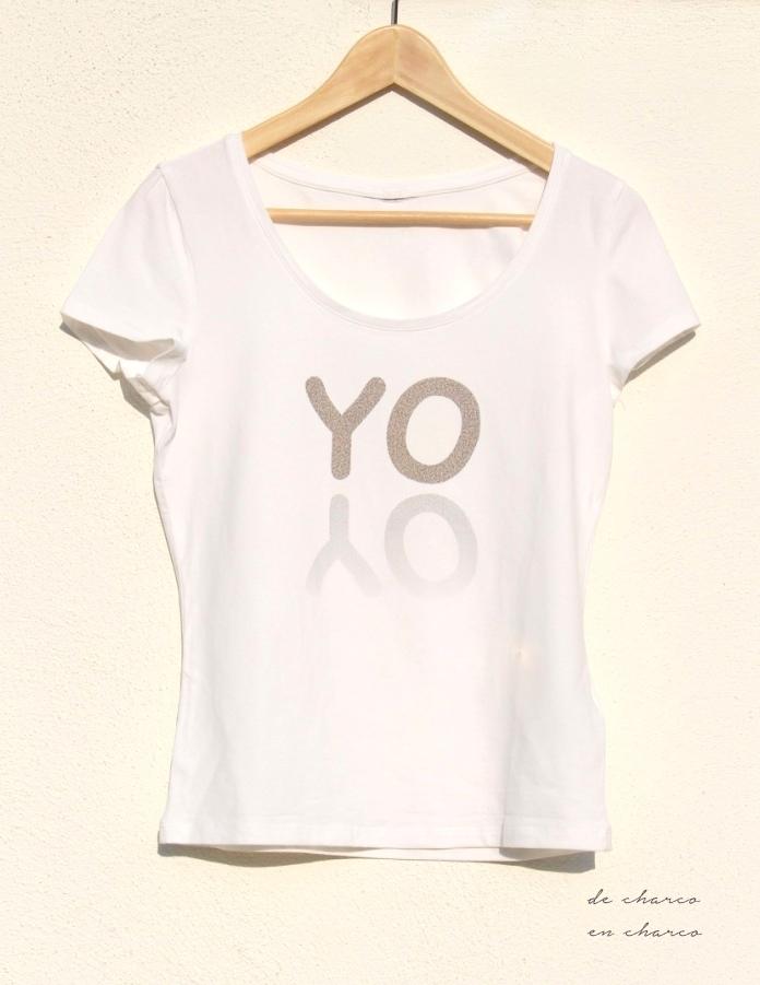 camiseta adulto yo blanca www.decharcoencharco.com