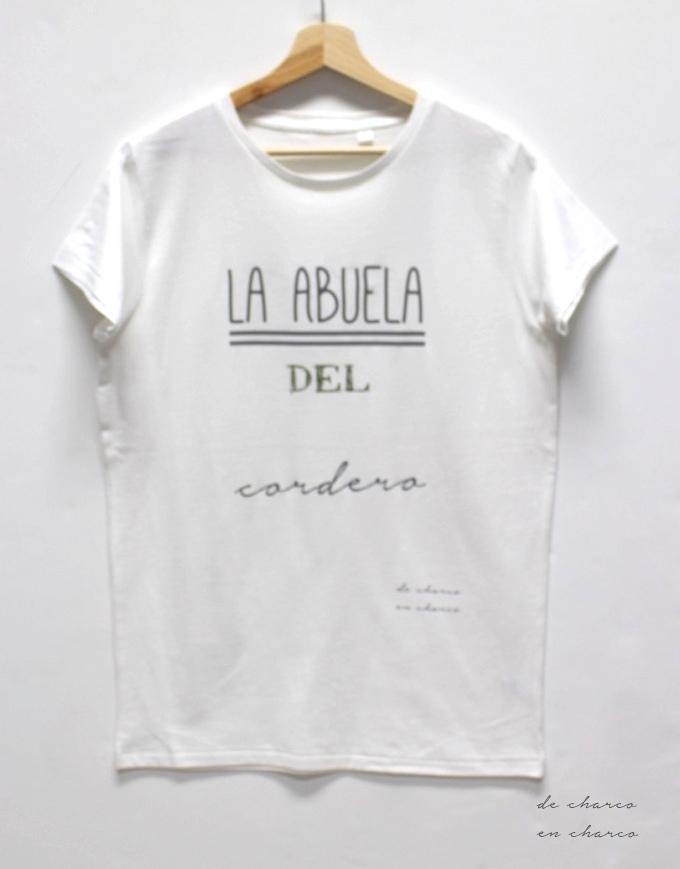 camiseta adulto la abuela del cordero www.decharcoencharco.com