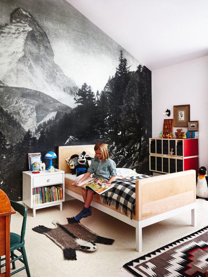 frontal pared con foto gigante decoratualma dormitorio infantil
