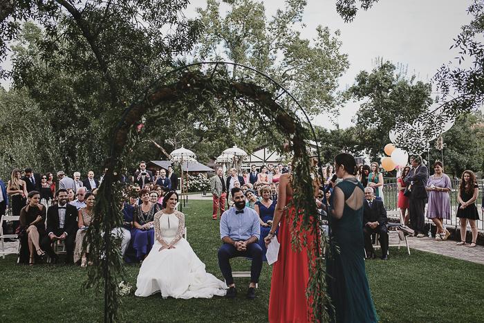 Boda de Israel y Raquel al aire libre en madrid