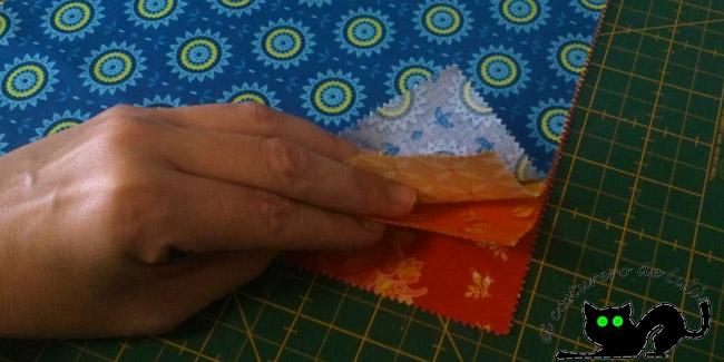 Cogemos las cuatro telas