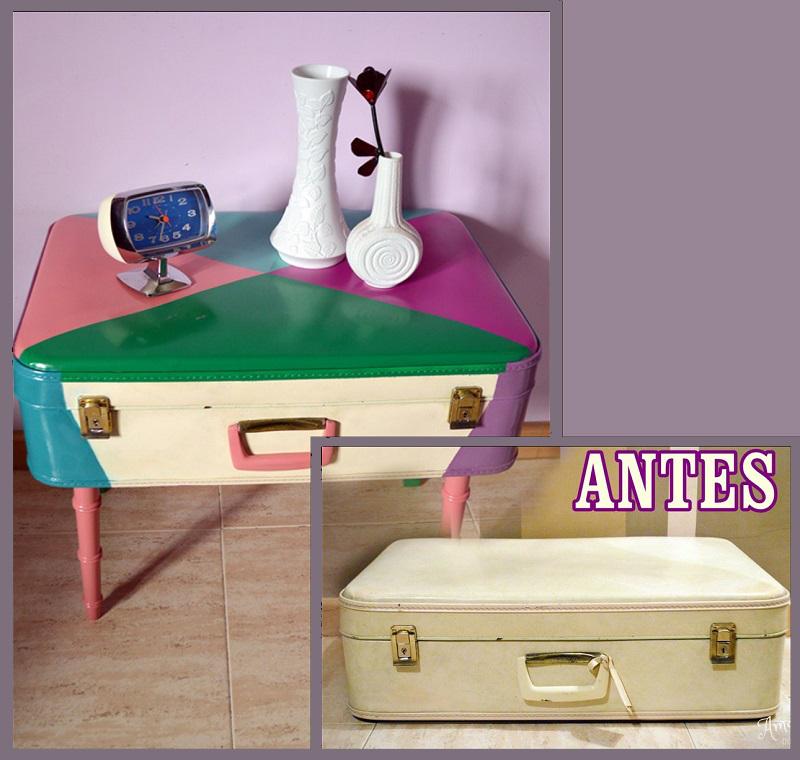 mesa convertida en maleta con pintyplus 2