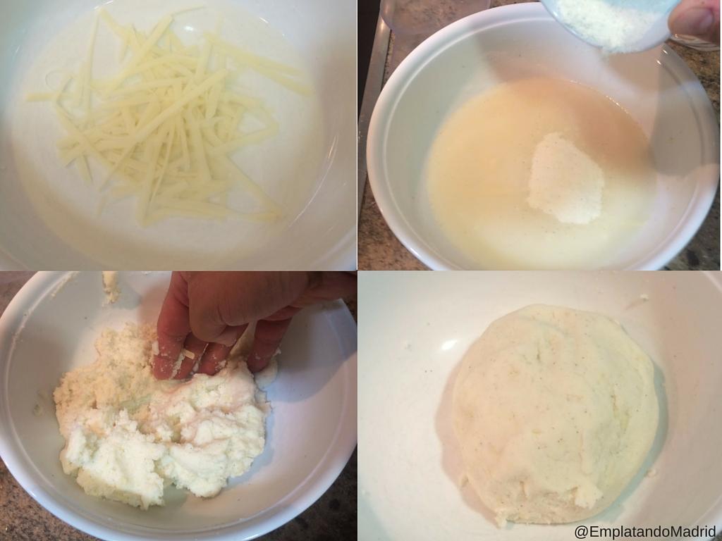 Preparando la masa de arepas