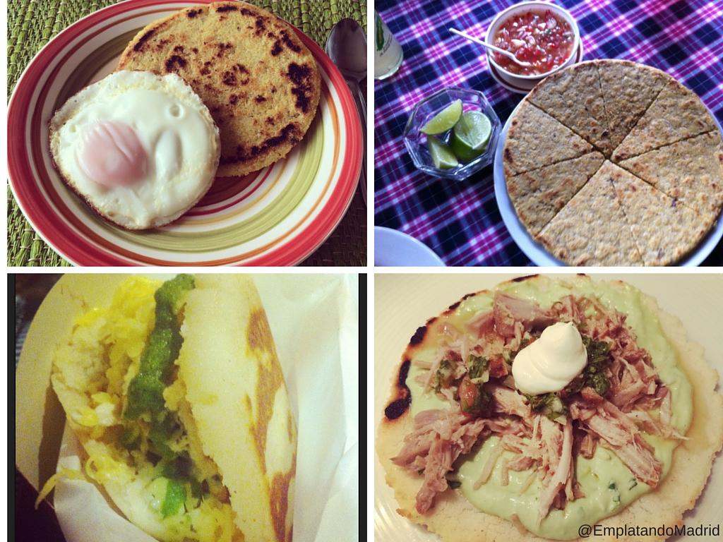 Varias formas de comerse las arepas