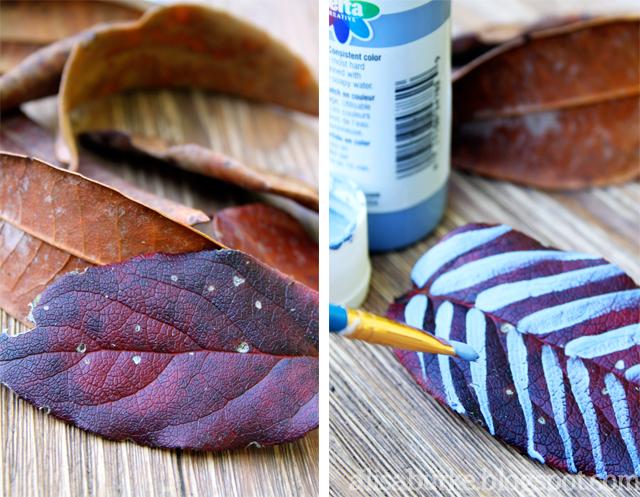 Pasos para hacer la guirnalda de hojas personalizadas