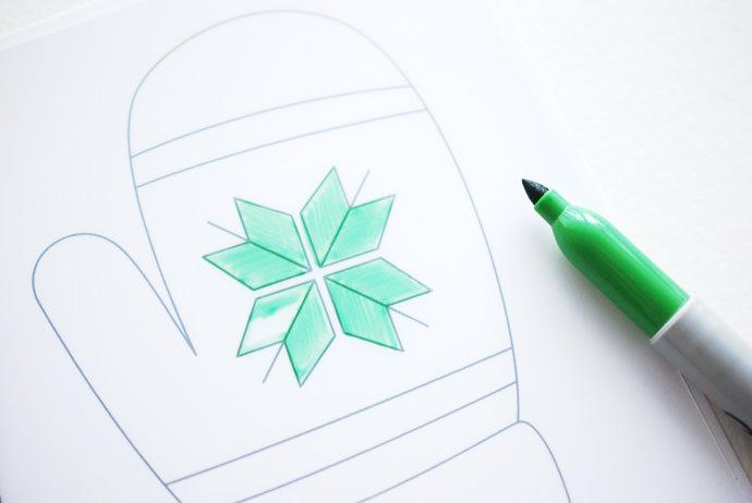 Pasos para hacer una guirnalda de manoplas