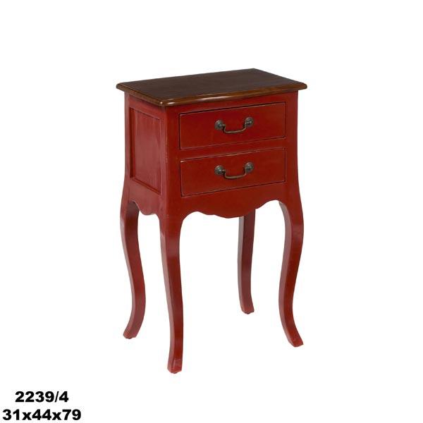 Mesita auxiliar roja ambientes & Decoración