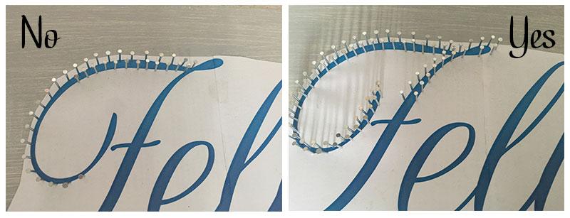 How to make an cool string wall art as a DIY birthday gift using a piece of scrap wood, some yarn and head nails