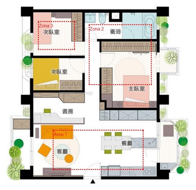 Color y funcionalidad en un apartamento diferente