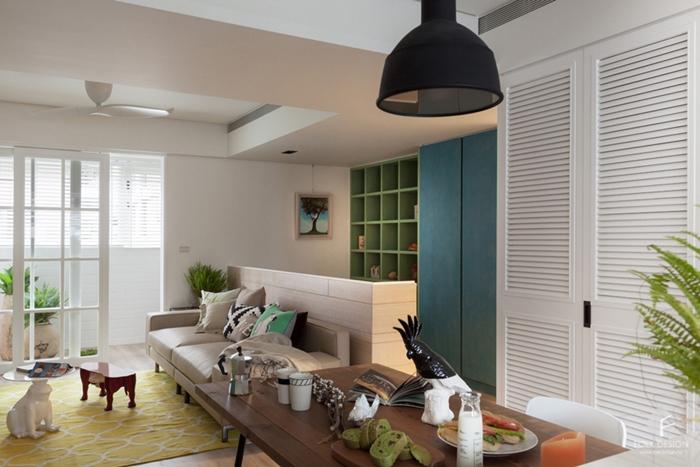 Color y funcionalidad en un apartamento diferente - Blog T&D (6)