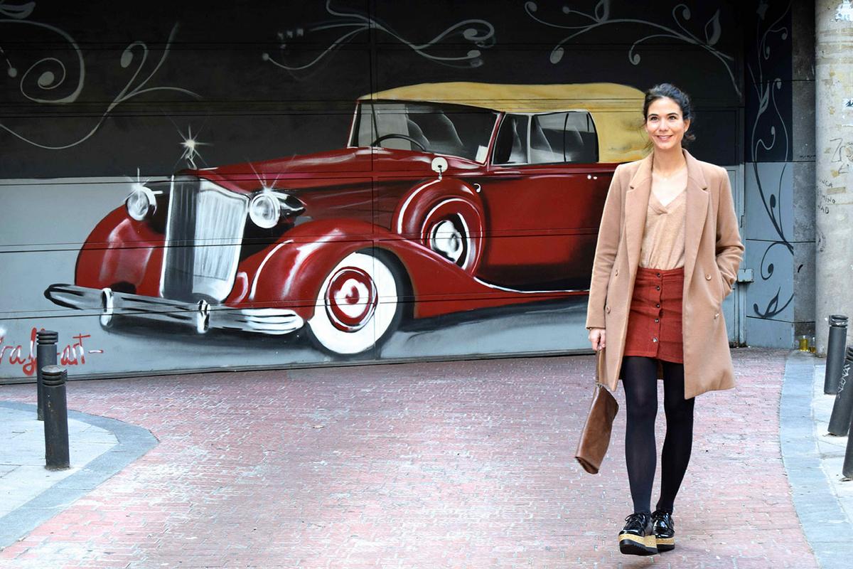 minifalda de ante street style