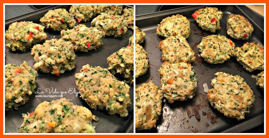 hamburguesas de pollo - preparación